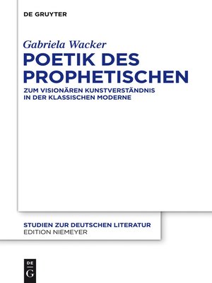 cover image of Poetik des Prophetischen